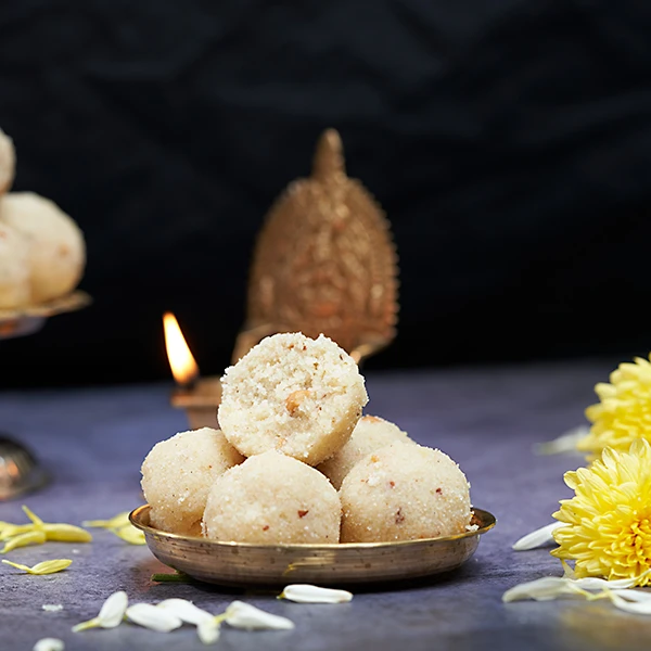 GRUhaSutram Aromatic & Light Rava Laddu